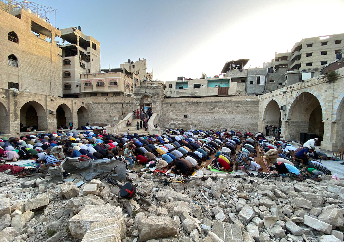 Eid Al Adha prayers in Gaza